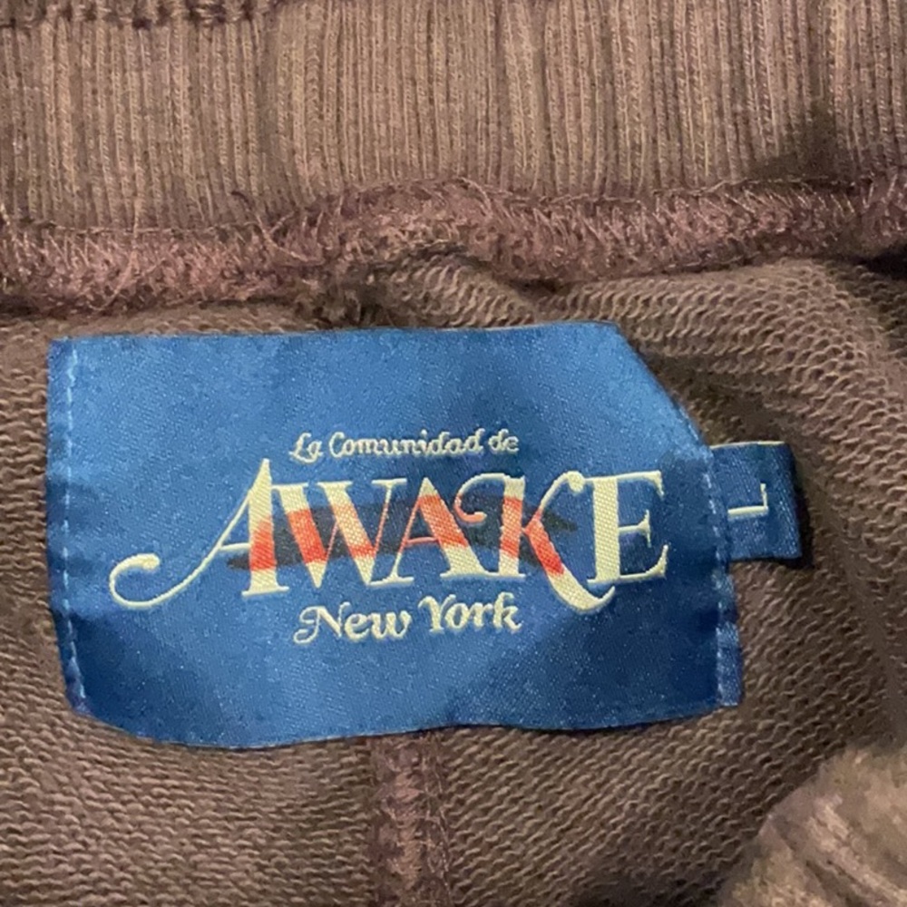 Awake NY MENS GRAPHIC PRINT ELASTICATED TRACK PANTS L - Picture 5 of 10